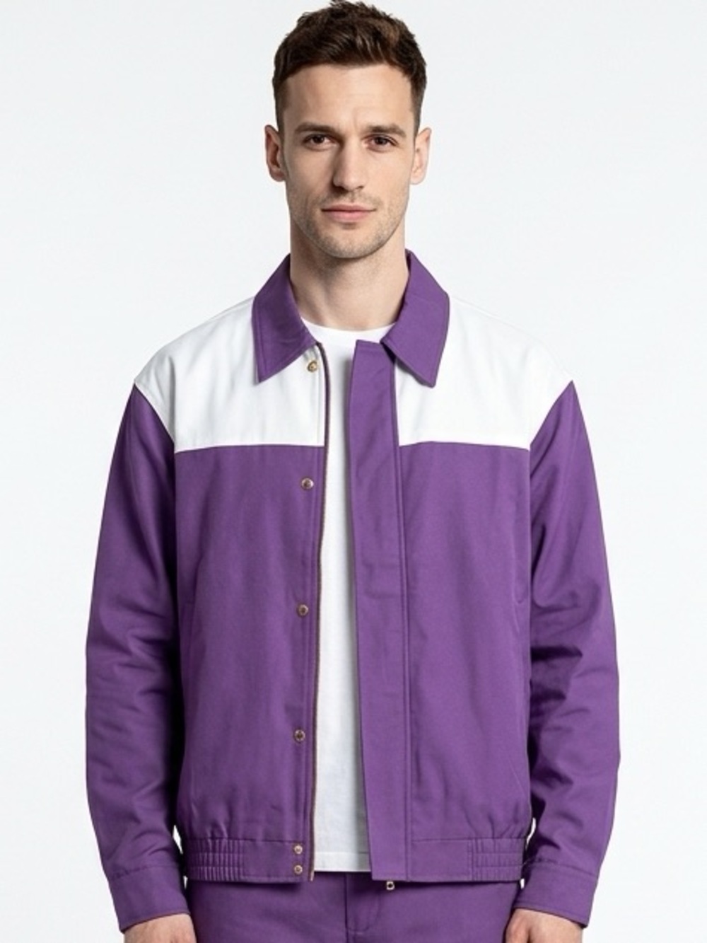 BOGEY BOYS | NEW Macklemore Purple White Golf Jacket Men’s Size Large